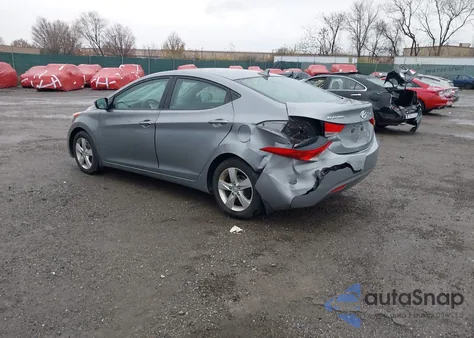 2013 Hyundai Elantra Gls из США, поврежденный, VIN KMHDH4AE4DU777643